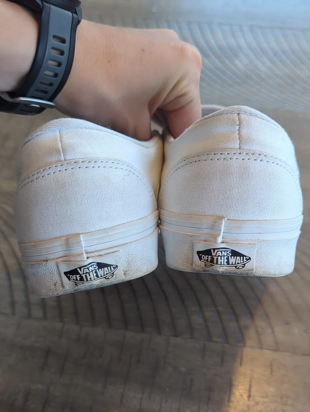 Vans Women's Slip-On Canvas Sneakers in White